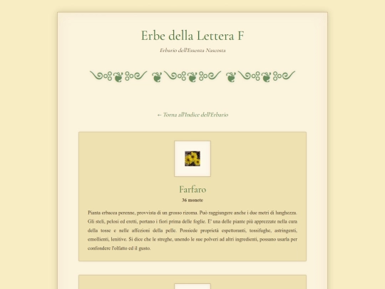 Aconito/ListinoErbeF screenshot