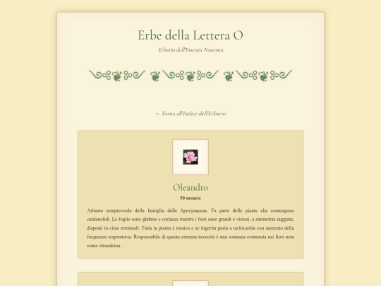 Aconito/ListinoErbeO screenshot