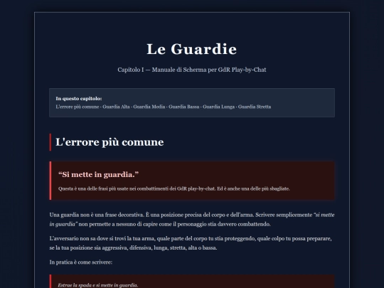ManualeCombattimento/ManualeCombattimentoGdr/LaGuardia screenshot