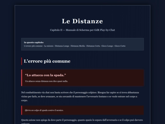 ManualeCombattimento/ManualeCombattimentoGdr/LeDistanze screenshot