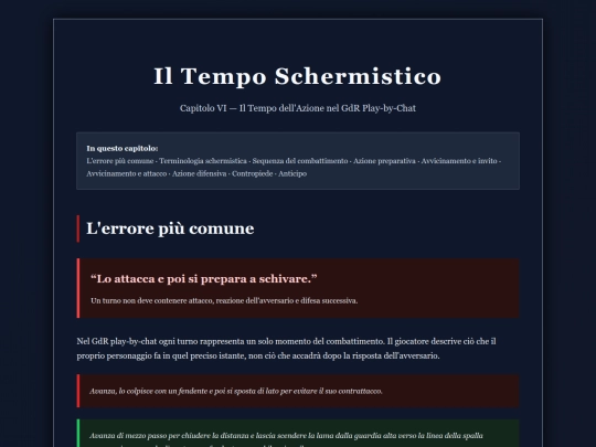ManualeCombattimento/ManualeCombattimentoGdr/TempoSchermistico screenshot