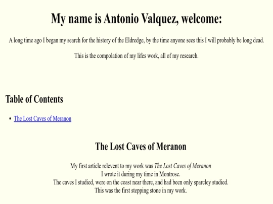index screenshot
