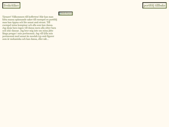 sidor/koffert screenshot