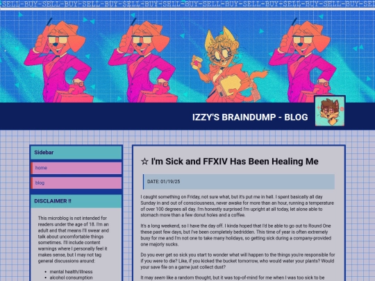 blog screenshot
