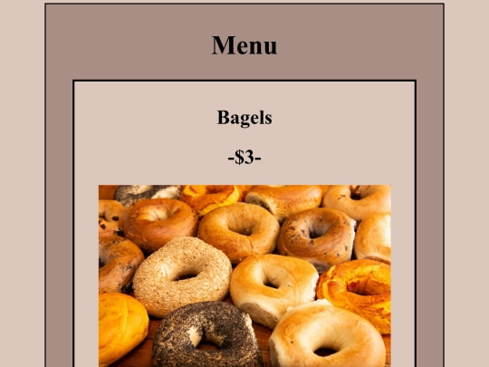 menu screenshot