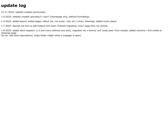 updatelog screenshot