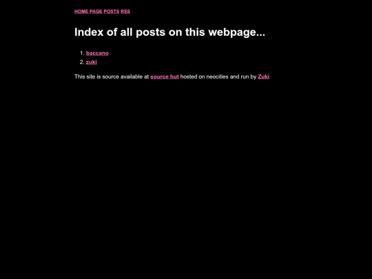 posts screenshot