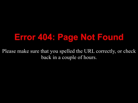 not_found screenshot