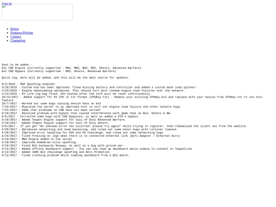 changelog screenshot