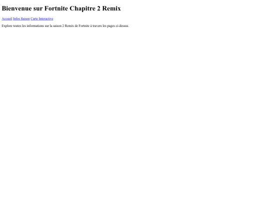 Chapitre 2 remix/html/bienvenue screenshot