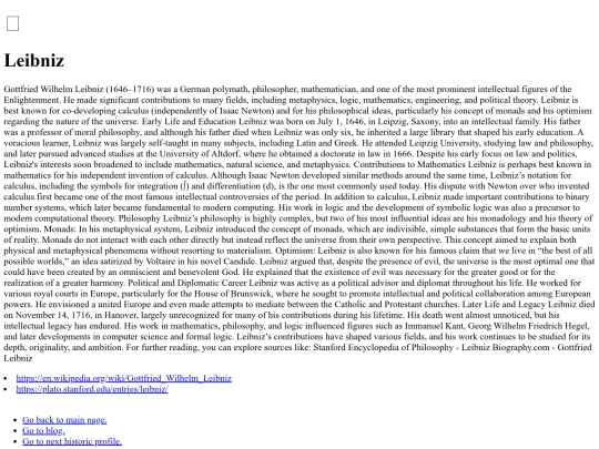 leibniz screenshot