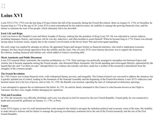 louisXVI screenshot