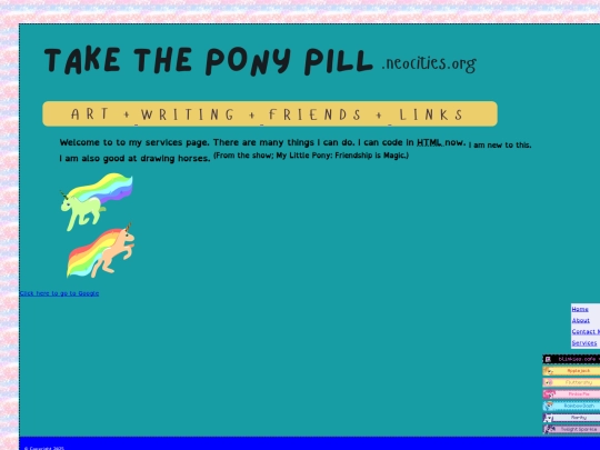 services screenshot