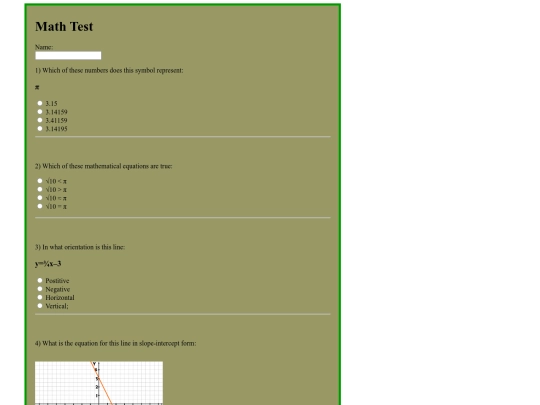 Math screenshot