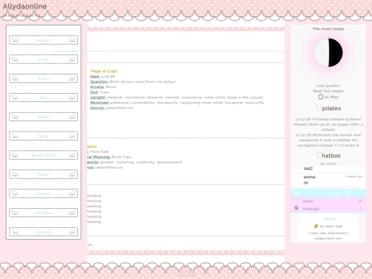 tarot screenshot