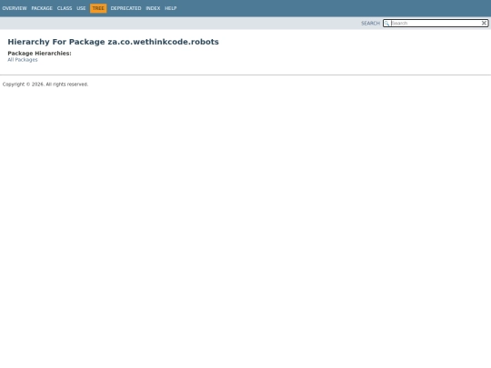 za/co/wethinkcode/robots/package-tree screenshot