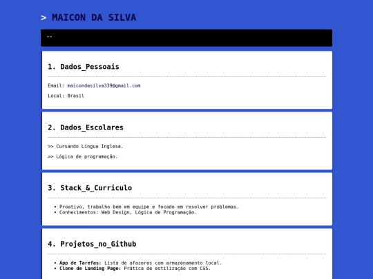 Dev Profile _ Dark Theme screenshot