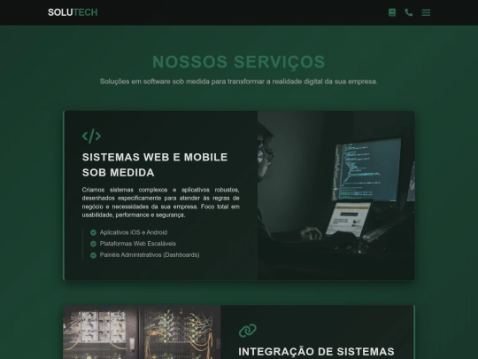 servicos screenshot