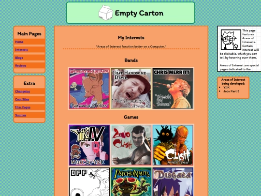 Home/interests screenshot
