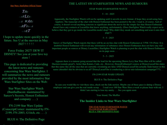 StarfighterWebring/TheMufflersStarWarsStarfighterSpyNet screenshot