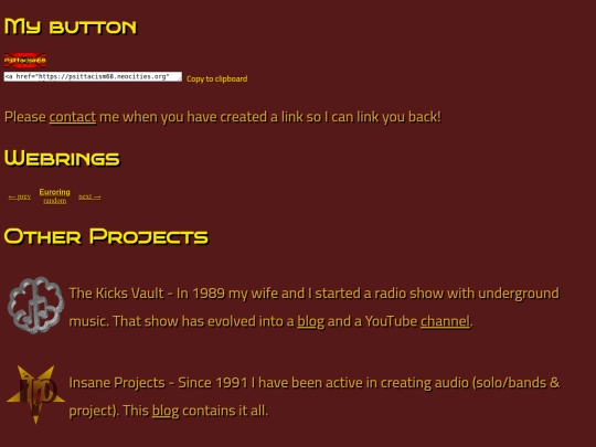 links screenshot