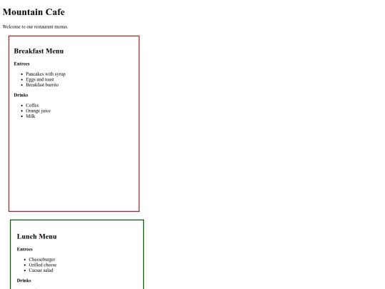 RestaurantMenu screenshot