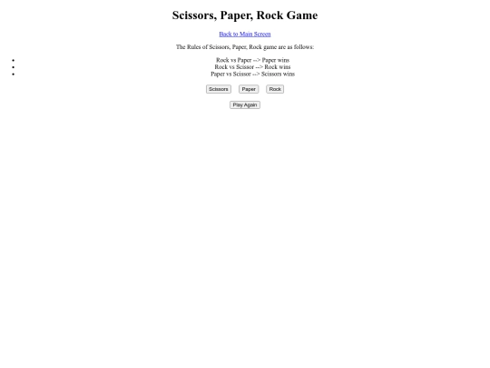 ScissorsPaperRock screenshot