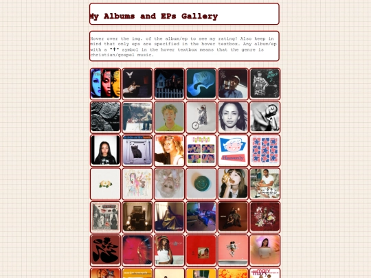 gallery/albums-and-eps screenshot