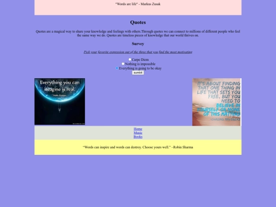 Mckeon Final Project/Quotes screenshot