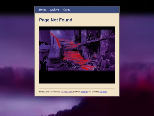 not_found screenshot
