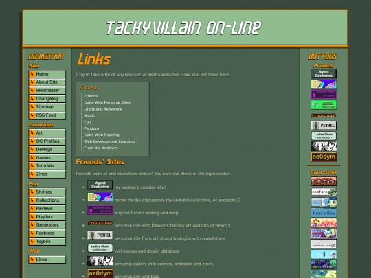 links screenshot