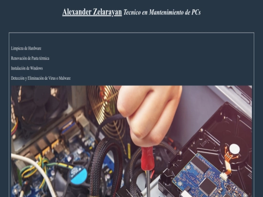 index screenshot