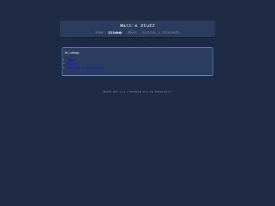 sitemap screenshot