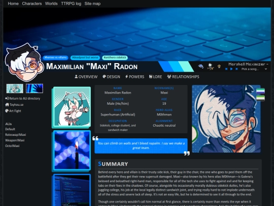 characters/originalverse/maxi/heroesvillains screenshot