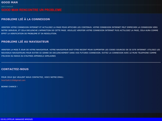 error screenshot