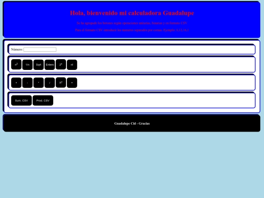 HTML/calcu screenshot