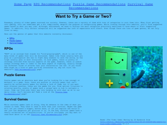 index screenshot