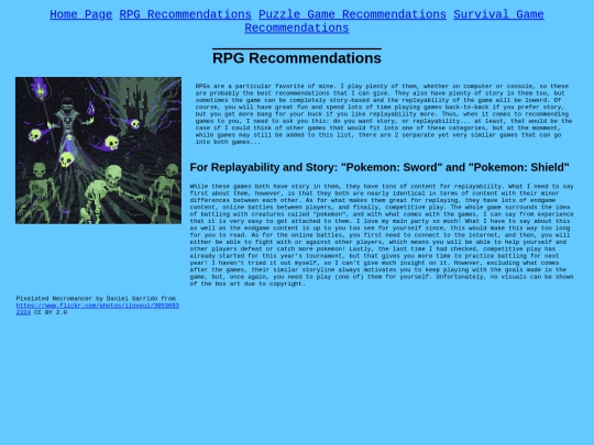 rpg-recommendations screenshot