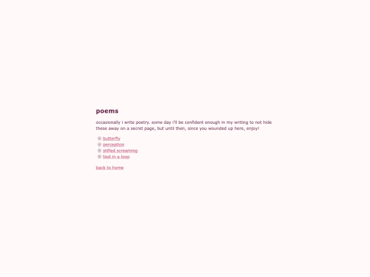 closet/poems screenshot