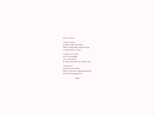 closet/poems/tied-in-a-loop screenshot