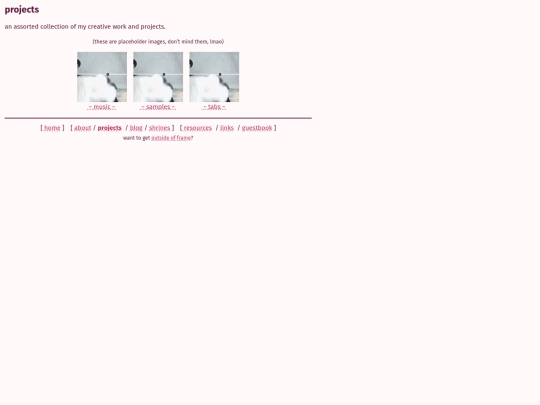 projects screenshot