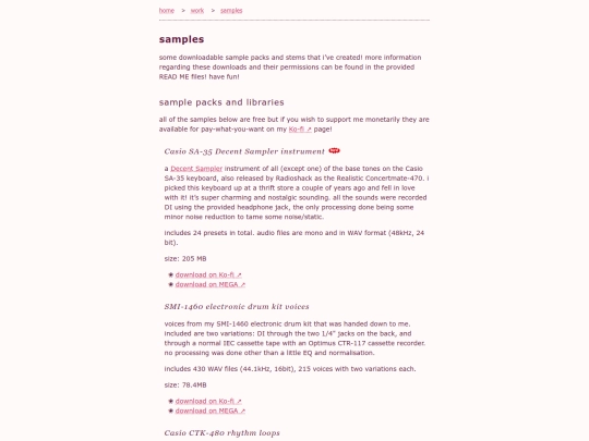 work/samples screenshot