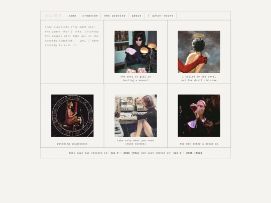 creation-playlists screenshot