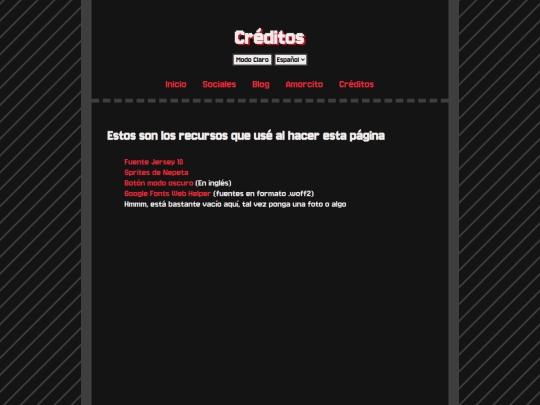 es/credits screenshot