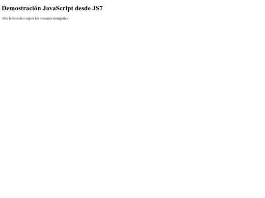 JavaScript/JS7 screenshot
