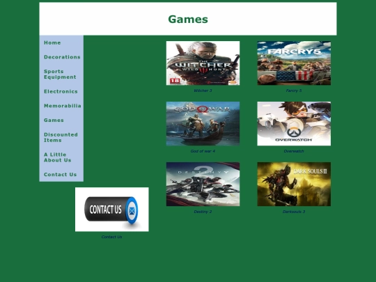 Games screenshot