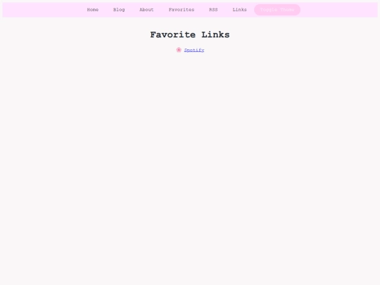 links screenshot