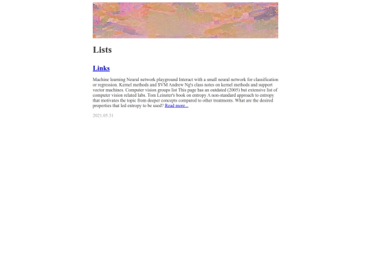 lists/page/1 screenshot