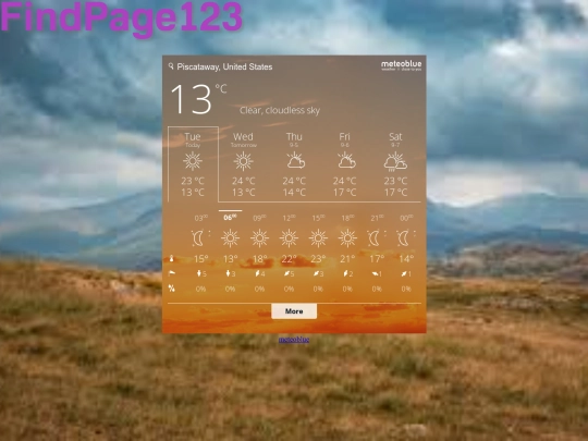 weather screenshot