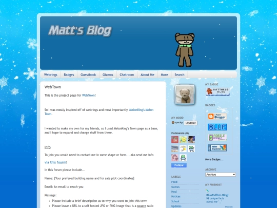 info screenshot